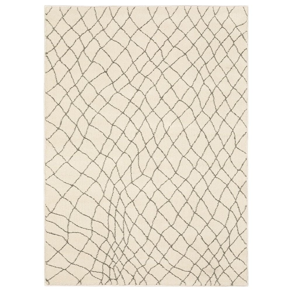 Oriental Weavers Carson Concord 738B 9"10" x 12"10" Ivory Area Rug, , large
