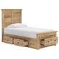 Ashley Makidern 2-Piece Twin Storage Bedroom Set with Five Drawers in Natural Brown, , large
