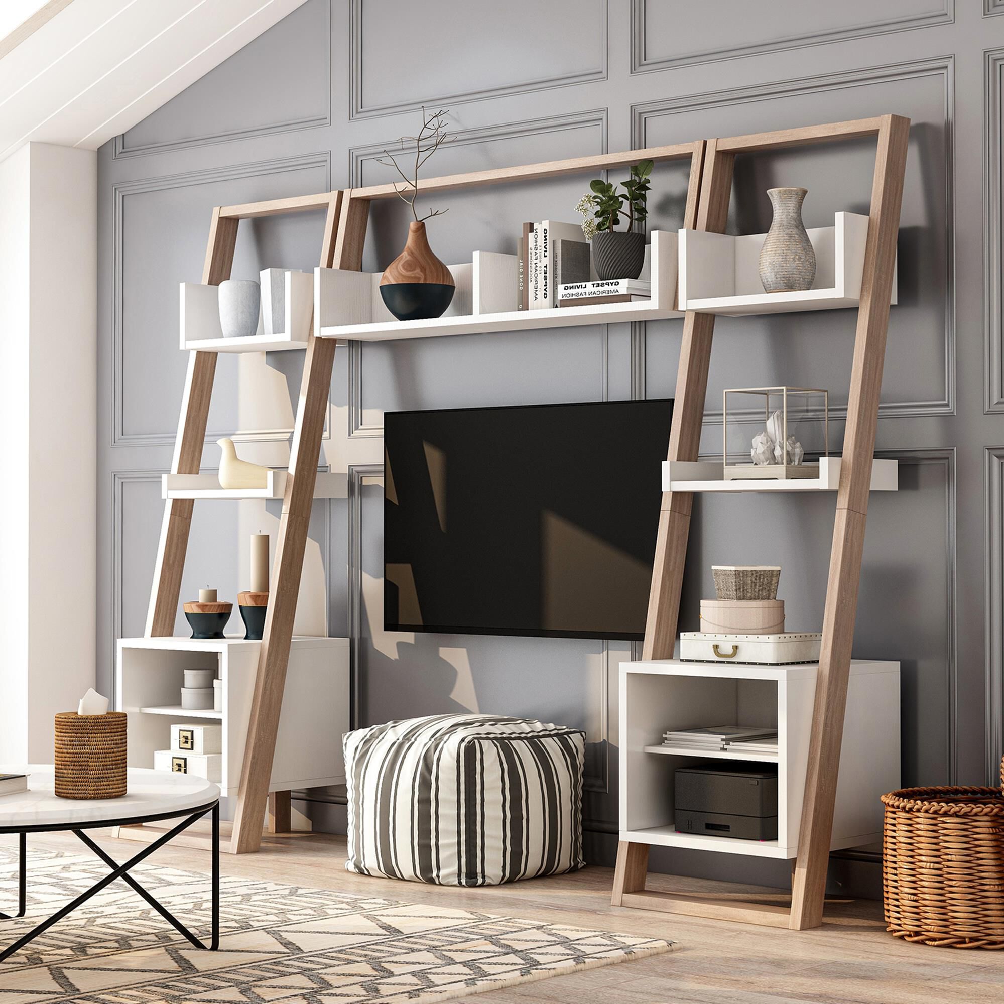 Furniture of store america ladder shelf