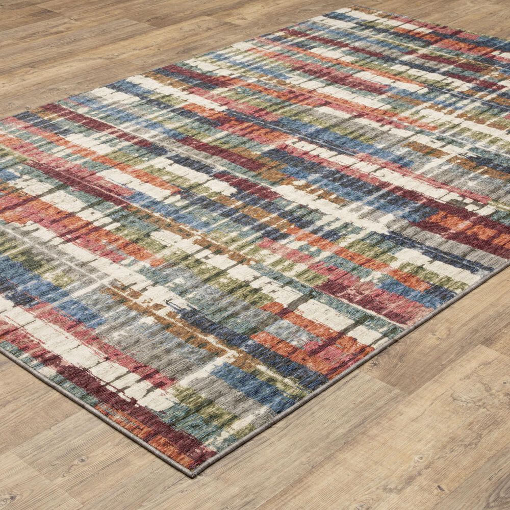 Oriental Weavers Tisdell TIS12 Multicolor 3&#39;9&quot; x 5&#39;2&quot; Area Rug, , large