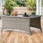 Sunwell Garden Outdoor Coffee Table in Grayish White, , large