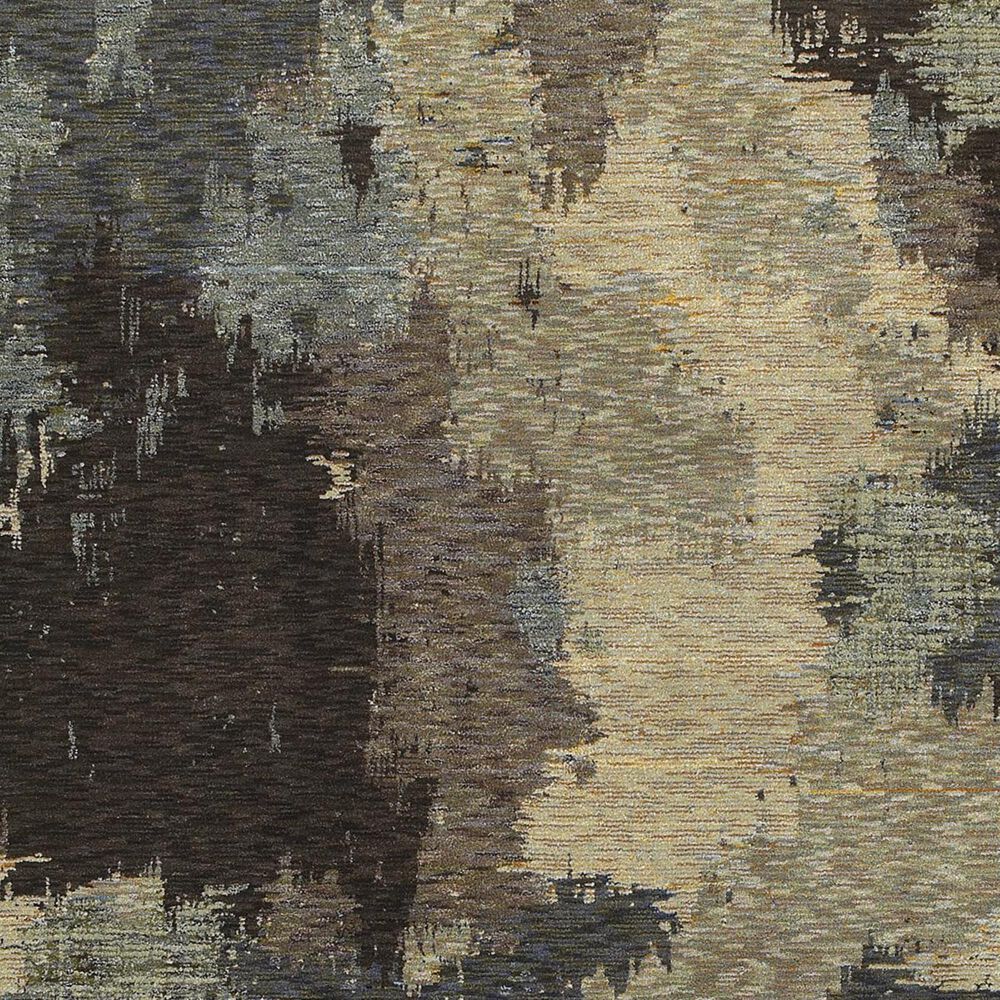 Oriental Weavers Evolution 8011B 2&#39;6&quot; x 12&#39; Blue and Brown Runner, , large