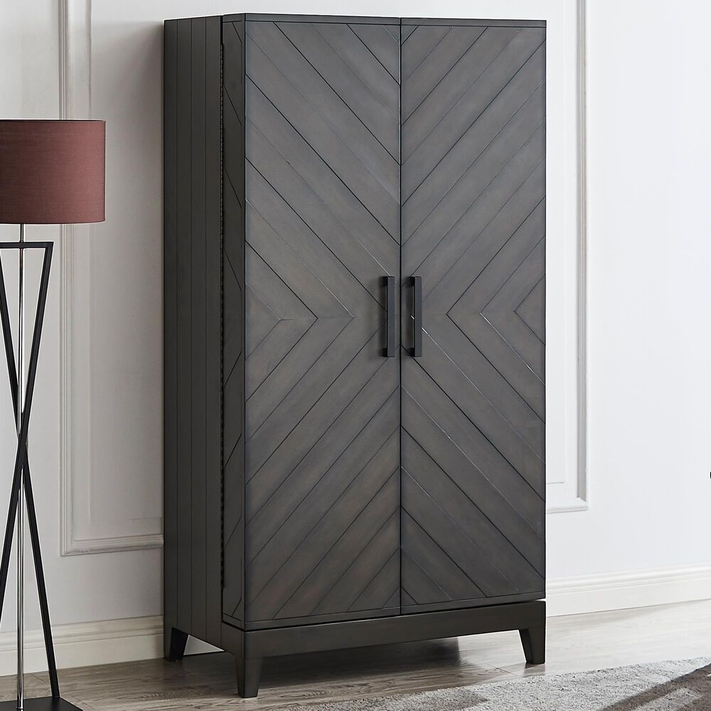 Imperial Sophia Bar Cabinet in Smoke, , large