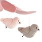 Lambs and Ivy Petals Musical Baby Crib Mobile in Pink and Gray, , large