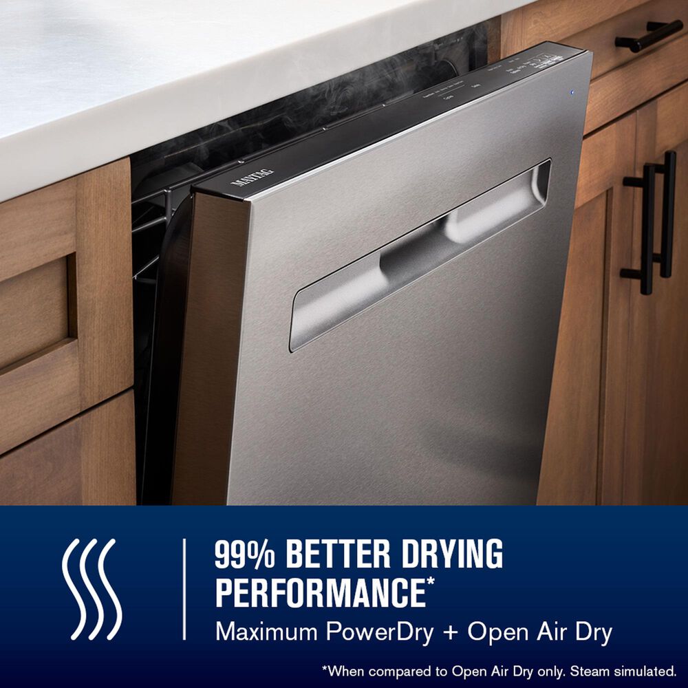 Maytag 24&quot; Built-In Pocket Handle Dishwasher in Fingerprint Resistant Stainless Steel, , large