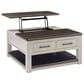 Ashley Darborn Lift Top Cocktail Table in Gray and Brown, , large