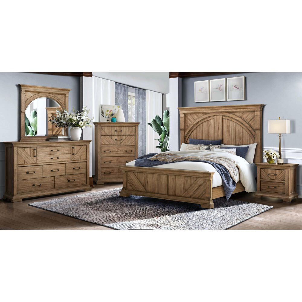 Sasha Lee Eagle River Mirror in Knotty Hickory, , large