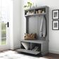 Crosley Furniture Seaside Hall Tree in Distressed Gray, , large