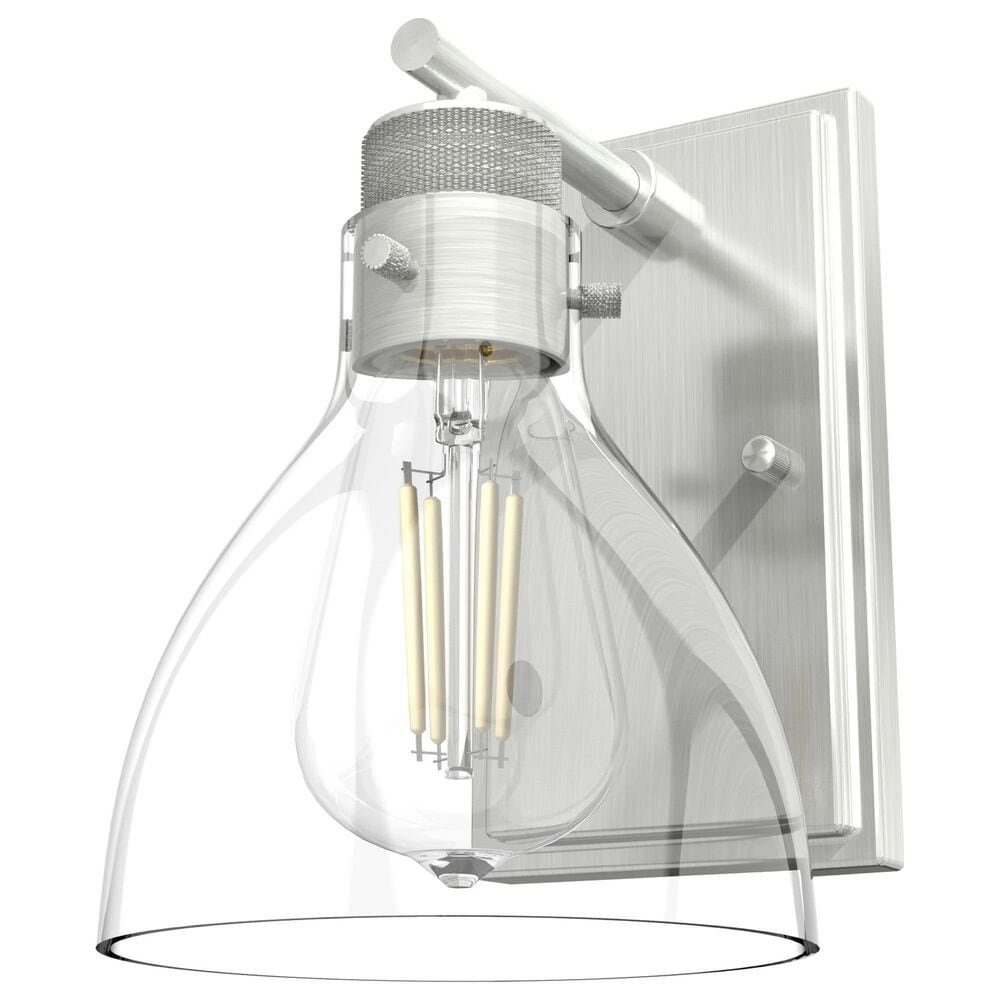 Hunter Van Nuys 1-Light Wall Sconce in Brushed Nickel, , large