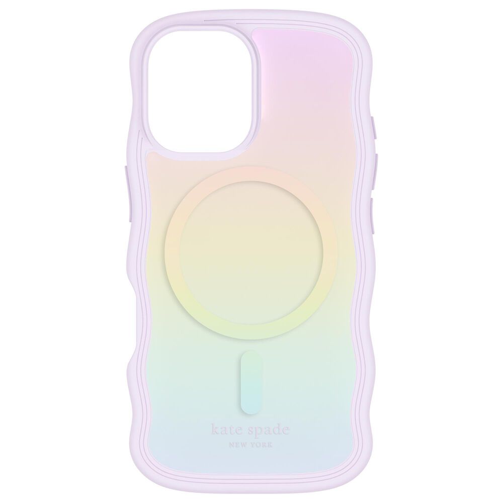 Kate Spade Wavy MagSafe Case for iPhone 16 in Opal Iridescent, , large