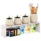 HOMLUX 23" Kitchen Counter Stackable Organizer Shelf in Marble White, , large
