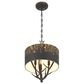 Golden Lighting Arboreal 3-Light Pendant in Antique Black, , large