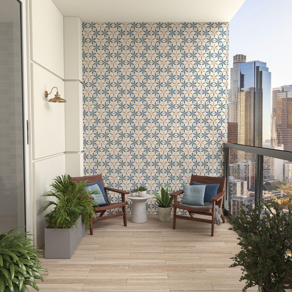 Dal-Tile Scrapbook Petal 8&quot; x 9&quot; Hexagon Porcelain Tile, , large