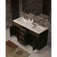 Lexora Home Abbey 60" Double Bathroom Vanity in Brown Oak with 2 cm White Quartz Top and Rectangular Sinks, , large
