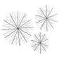 Maple and Jade 24", 30", 37" Starburst Home Wall Decor with Branch Inspired Design in Matte Black (Set of 3), , large