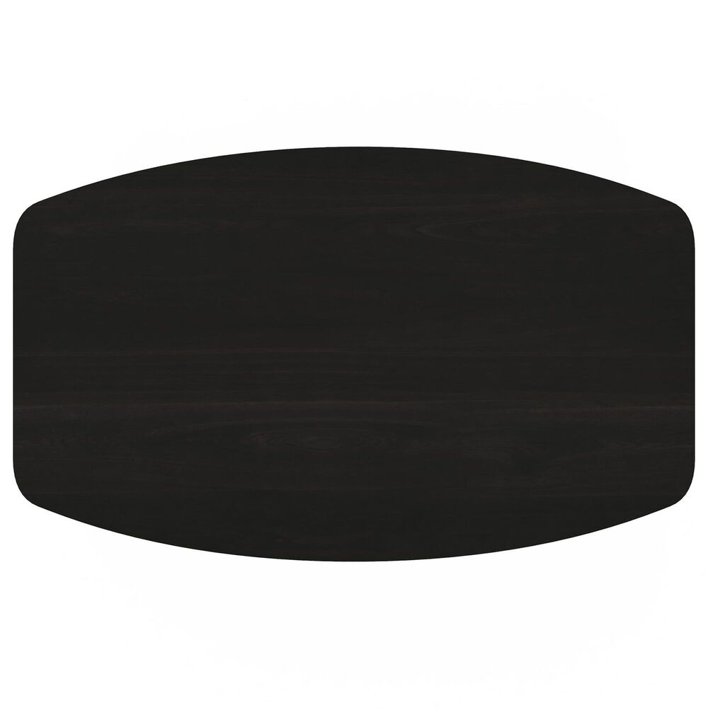 HOMLUX 2-Tier Oval Coffee Table in Espresso, , large