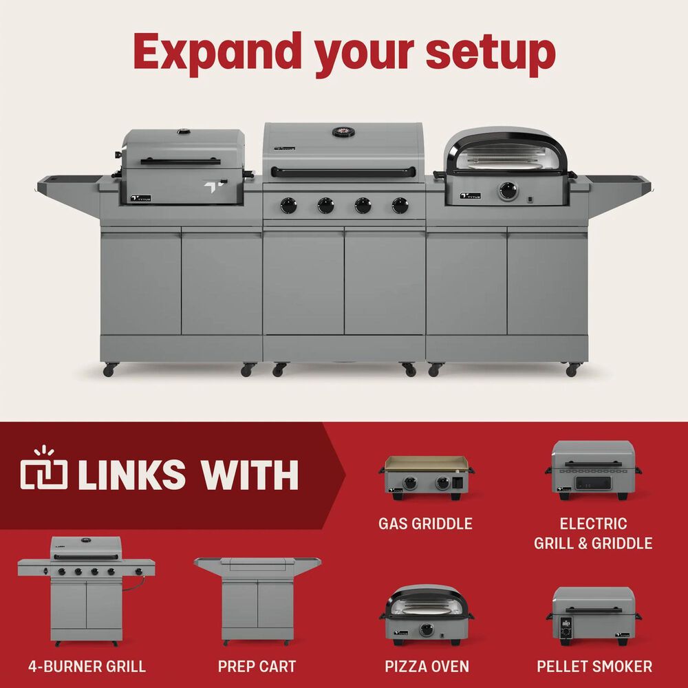 TYTUS Emberwood Portable Charcoal Grill in Gunmetal Gray, , large