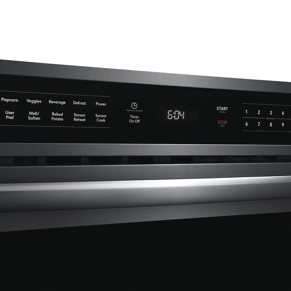 Frigidaire Gallery 1.6 Cu. Ft Built-In Microwave Oven with Drop Down Door in Black Stainless Steel, , large