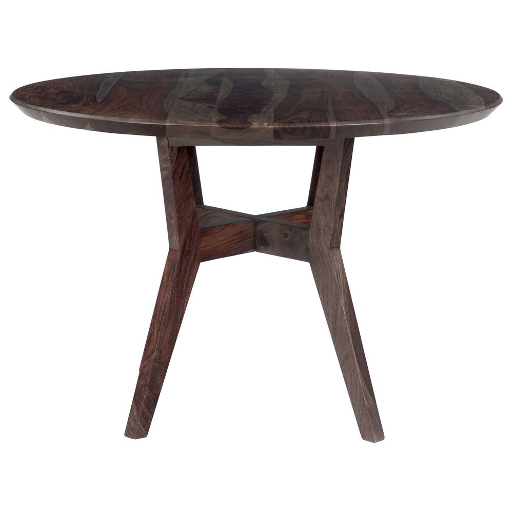 Porter Design Fall River Round Dining Table in Black Walnut - Table Only, , large