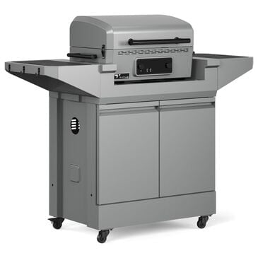 Tytus Emberwood Grill and Prep Cart with Electric Tabletop Grill and Griddle in Gunmetal Gray, , large