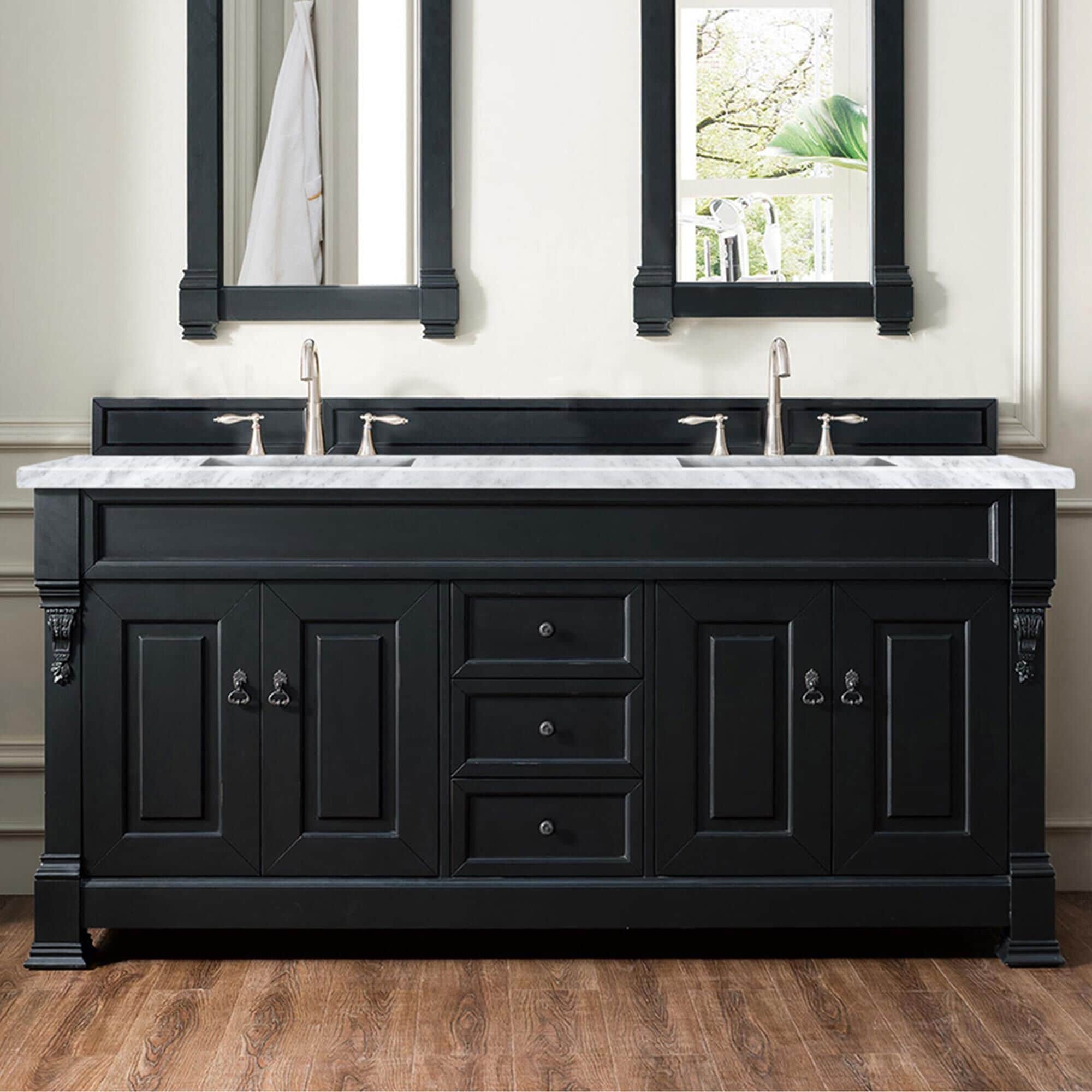 72 black bathroom top vanity