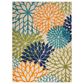Nourison Aloha ALH05 9"6" x 13" Multicolor Indoor/Outdoor Rug, , large