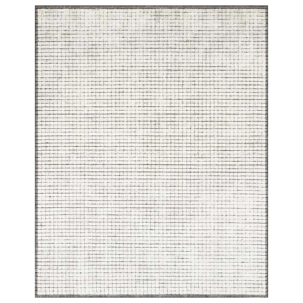 Loloi Beverly BEV-01 5"6" x 8"6" Ivory and Black Area Rug, , large