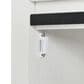 HOMLUX 58" Kitchen Island with Drop Leaf in White and Brown, , large