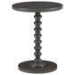 Linon Home Decor Aurora Round Side Table in Dark Grey, , large