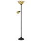Cal Lighting Galgate Tiffany Floor Lamp in Matte Black, , large