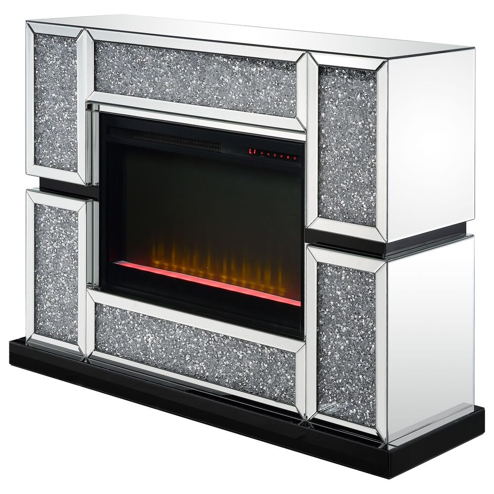 48" Noralie Fireplace in Mirrored, , large