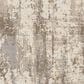 Feizy Parker 12" x 15" Silver and Beige Area Rug, , large
