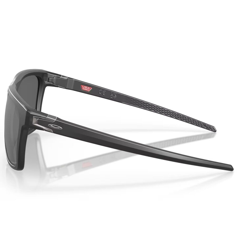 Oakley Men&#39;s Sunglasses with Prizm Black Polarized Lenses in Matte Black Ink, , large