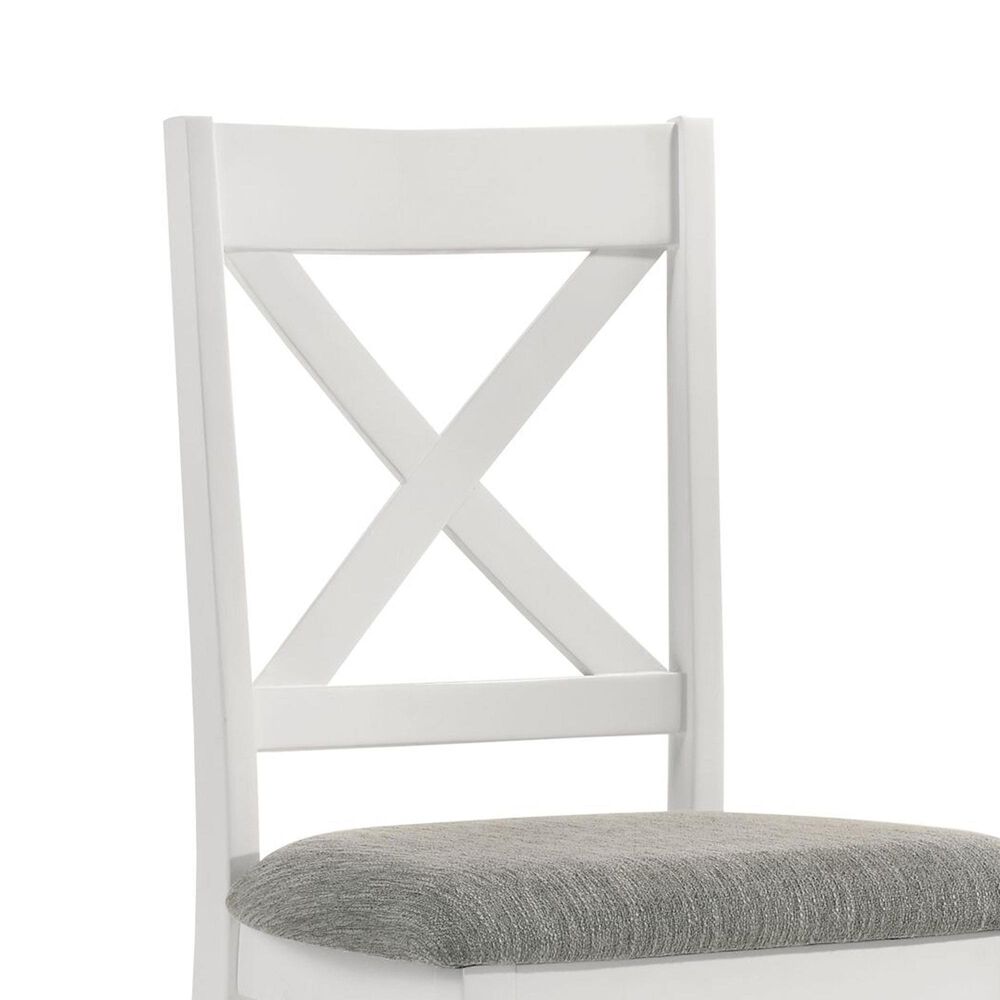 Mayberry Hill Summerville 6-Piece Rectangular Dining Set in Oak and Antique White, , large