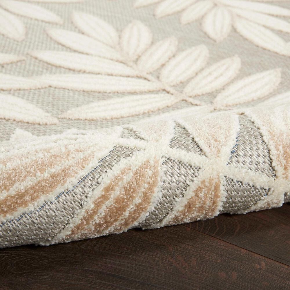 Nourison Aloha Tropical 5&#39;3&quot; x 7&#39;5&quot; Natural Indoor/Outdoor Area Rug, , large