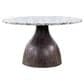 Home Trends & Design Solomon and Essex Chelsea 5-Piece Round Dining Set in Alaska White, Blackwash and Black, , large