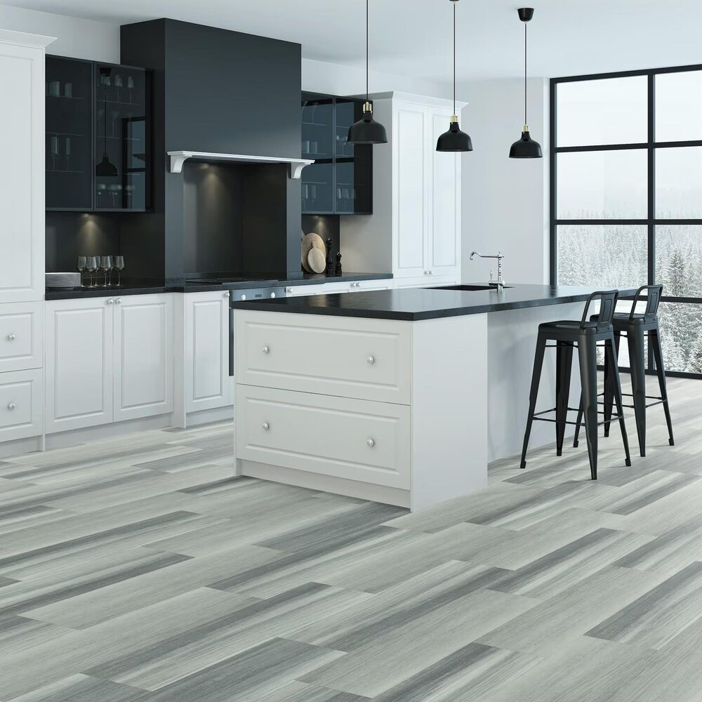 Happy Feet International Manhattan II Damask 9&quot; x 36&quot; Luxury Vinyl Plank, , large