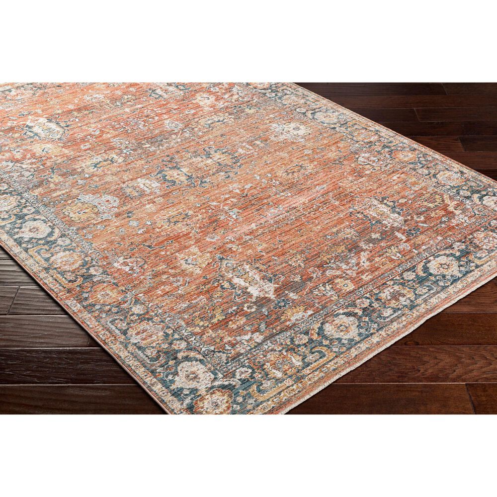Surya Carlisle 7&#39;10&quot; x 10&#39; Brick Red, Dark Brown, Olive, Off-White and Medium Gray Area Rug, , large