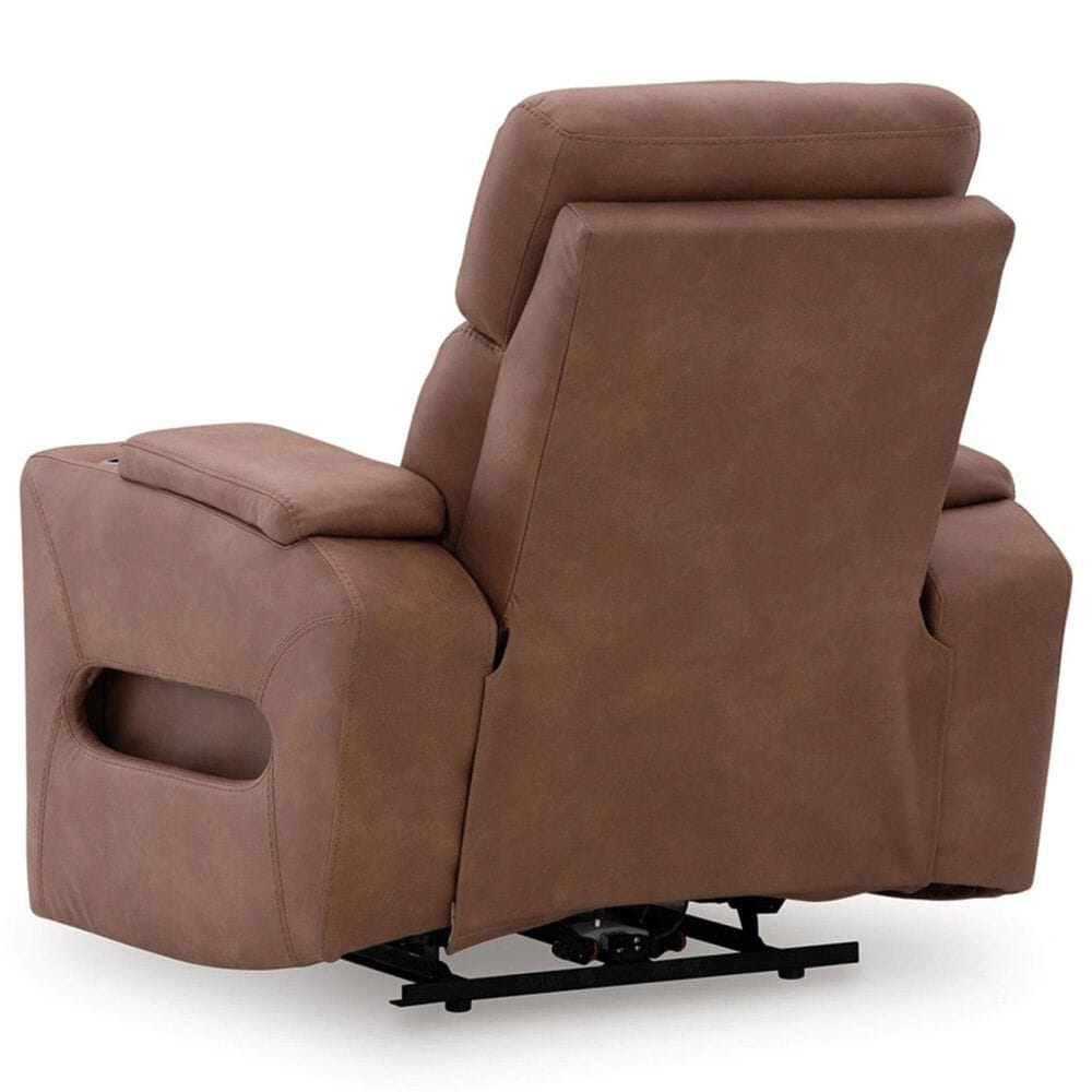 Ashley Point Clear Power Recliner in Caramel, , large