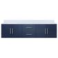 Lexora Home Geneva 72" Double Bathroom Vanity in Navy Blue with 2 cm White Cultured Marble Top and Rectangular Sinks, , large