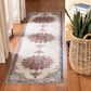Safavieh Aria Oriental 2" x 8" Ivory and Navy Runner, , large