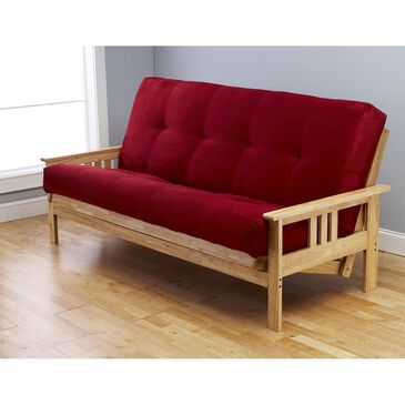 Kodiak Furniture Monterey Futon Set in Natural and Suede Red, , large
