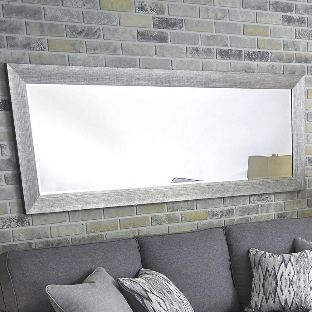 Ashley Duka Floor Mirror in Silver, , large