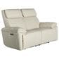 Bordeaux & Co Power Motion Loveseat with Power Headrest in Oslo Pebble, , large