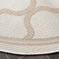 Safavieh Bermuda 5" Round Ivory and Beige Indoor/Outdoor Area Performance Rug, , large