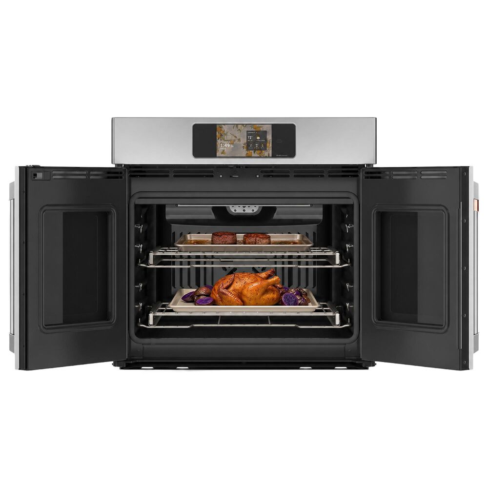 Cafe 30" Smart Built-in Convection Single Wall Oven with French Doors in Stainless Steel, , large