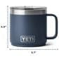 YETI Rambler 14 Oz Stackable Mug with Magslider Lid in Navy, , large