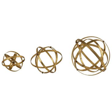 Uttermost Gold Spheres (Set of 3), , large