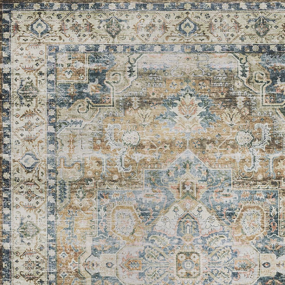 Oriental Weavers Charleston Border 5&#39; x 7&#39; Blue Area Rug, , large