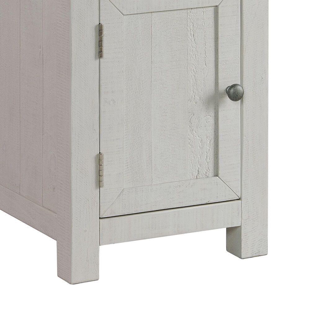 Martin Svensson Home Monterey Power Chairside Table in White Stain and Grey, , large